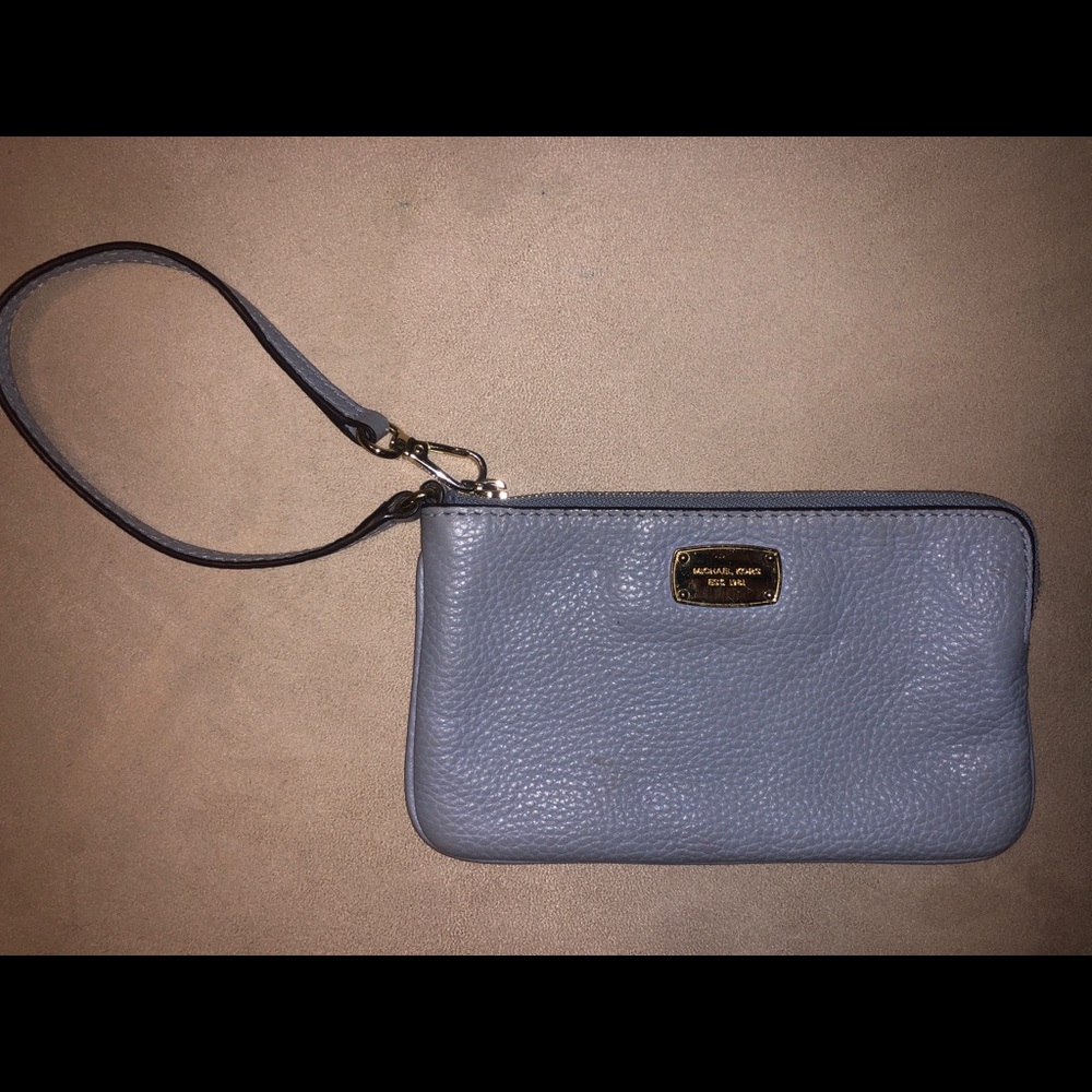 Blue Michael Kors travel wallet/phone case